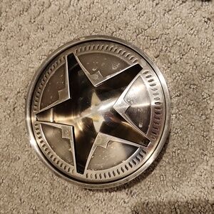 Vintage Marlboro Limited Edition Texas Lone Star StainlessSteel Ashtray & Lid,
